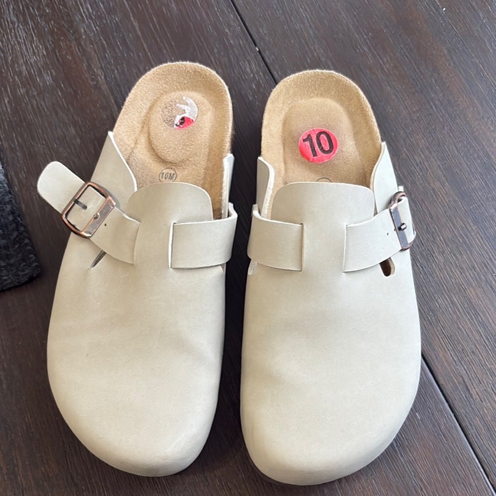 Beige Mules & Clogs